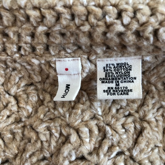 ANTHROPOLOGIE Moth Open Crochet Cardigan Sweater - Picture 7 of 7